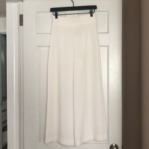 Zara white wide leg trouser